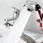 Душова система на умивальник із турмаліном Modified Faucet With external Shower — фото 3