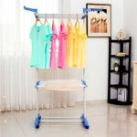 Сушарка для речей Складна сушарка для білизни Garment Rack With Wheels — фото 2