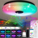 38см світлодіодний RGB світильник стельовий bluetooth + пульт дистанційного керування — фото 2
