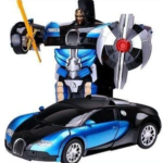 Машинка Трансформер Bugatti Size 18 см Robot Car синя з пультом — фото 3