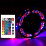 Комплект Світлодіодна стрічка багатобарвна 3528 RGB комплект 5м з пультом — фото 2