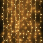Гірлянда водоспад 320 LED 5mm 3м/2м теплий колір на прозорому дроті — фото 3