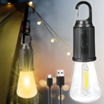 Лампа з акумулятором і карабіном USB BL HK-169C