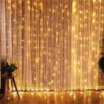 Гірлянда Водоспад USB штора 3х2м, білий теплий, 200 LED + пульт — фото 2