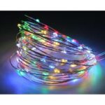 Новорічні гірлянди мідна дротяна лампа 100LED 10М БП 5В 220V (СП) RGB RD-7110 — фото 2