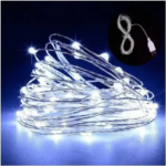 Гірлянда нитка Роса від USB, 30м, 300LED + пульт, Холодний білий — фото 2