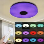 38см світлодіодний RGB світильник стельовий bluetooth + пульт дистанційного керування — фото 3