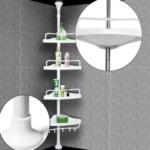 Кутова полиця для ванної кімнати Multi Corner Shelf, металева