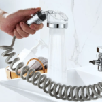 Душова система на умивальник із турмаліном Modified Faucet With external Shower — фото 4