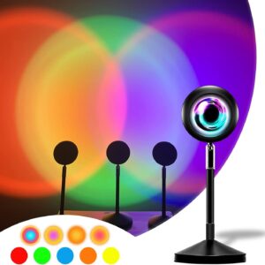 Sunset Lamp RGB 16 кольорів - проекційний світильник заходу сонця, світанку з пультом