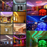 Комплект Світлодіодна стрічка багатобарвна 3528 RGB комплект 5м з пультом — фото 3