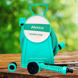Шланг поливальний з котушкою і розпилювачем з 7 режимами Helen Garden Tools шланг садовий, що розтягується