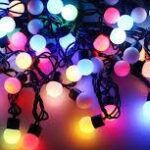 Гірлянда матова кулька 40LED 5м (флеш) 18мм, Новорічна бахрама, Світлодіодна гірлянда, Вулична — фото 4
