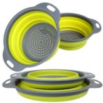 Друшляк силіконовий складаний великий + маленький Collapsible filter baskets
