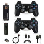 Ігрова ТВ приставка Game Box 8K 8X M98 Smart TV Stick 64GB геймстик з геймпадами + 10000 — фото 3