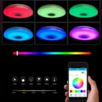 38см світлодіодний RGB світильник стельовий bluetooth + пульт дистанційного керування — фото 6