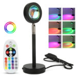 Sunset Lamp RGB 16 кольорів - проекційний світильник заходу сонця, світанку з пультом — фото 6