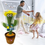 Кактус що танцює, світло-музична іграшка , Dancing Cactus TikTok кактус у вазоні 34 см — фото 5