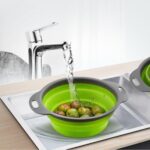 Друшляк силіконовий складаний великий + маленький Collapsible filter baskets — фото 3
