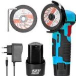 Професійна акумуляторна болгарка Meterk 500W 12V, Кутова шліфувальна машина 76 мм на — фото 3