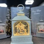 Різдвяна ніч Новорічний музичний ліхтар нічник з підсвічуванням Xmas 24072D