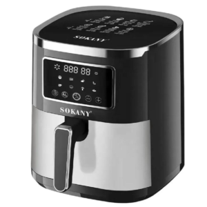 Аерофритюрниця Sokany SK 10052 1700W Аерогриль безмасляна мультипіч для приготування без олії 7 л з сенсорним керуванням