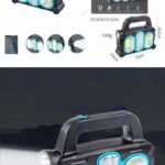 Акумуляторний LED ліхтар прожектор із сонячною панеллю USB вихід знімні Hurry Bolt HB-6169 — фото 4