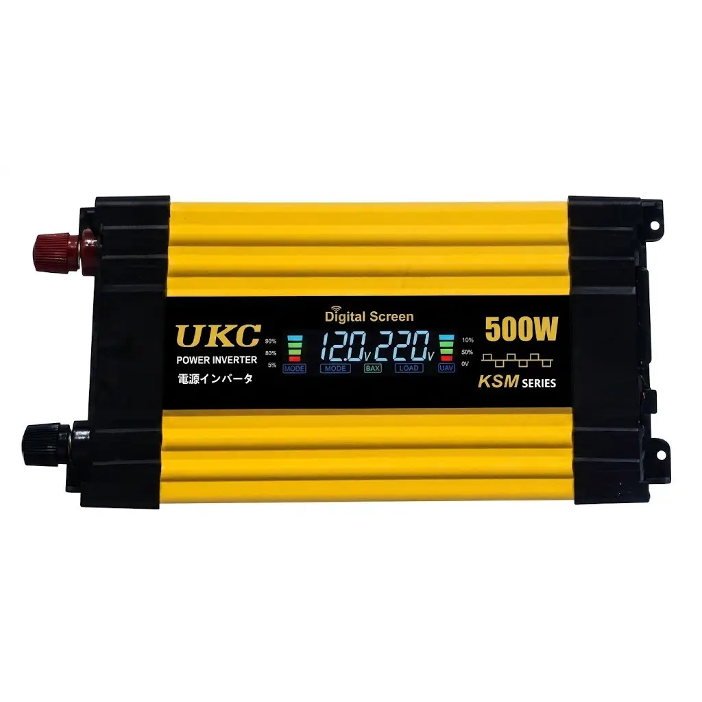 Автомобільний інвертор / Перетворювач напруги 12-220V, 2хUSB