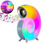 Бездротова розумна колонка нічник Равлик Conch Music Light 4 в 1 портативний RGB світильник з