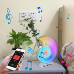 Бездротова розумна колонка нічник Равлик Conch Music Light 4 в 1 портативний RGB світильник з — фото 3