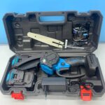 Акумуляторна ланцюгова міні-пила 6 inch Electric SAW BLUE кейсом — фото 5