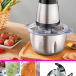 Блендер Raf Food Processor R7019 кухонний подрібнювач 250W металева чаша на 2 л чоппер
