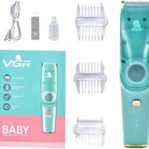 Машинка для стрижки дітей та немовлят VGR Baby V-151, Бездротовий тример 3 насадки з витяжкою