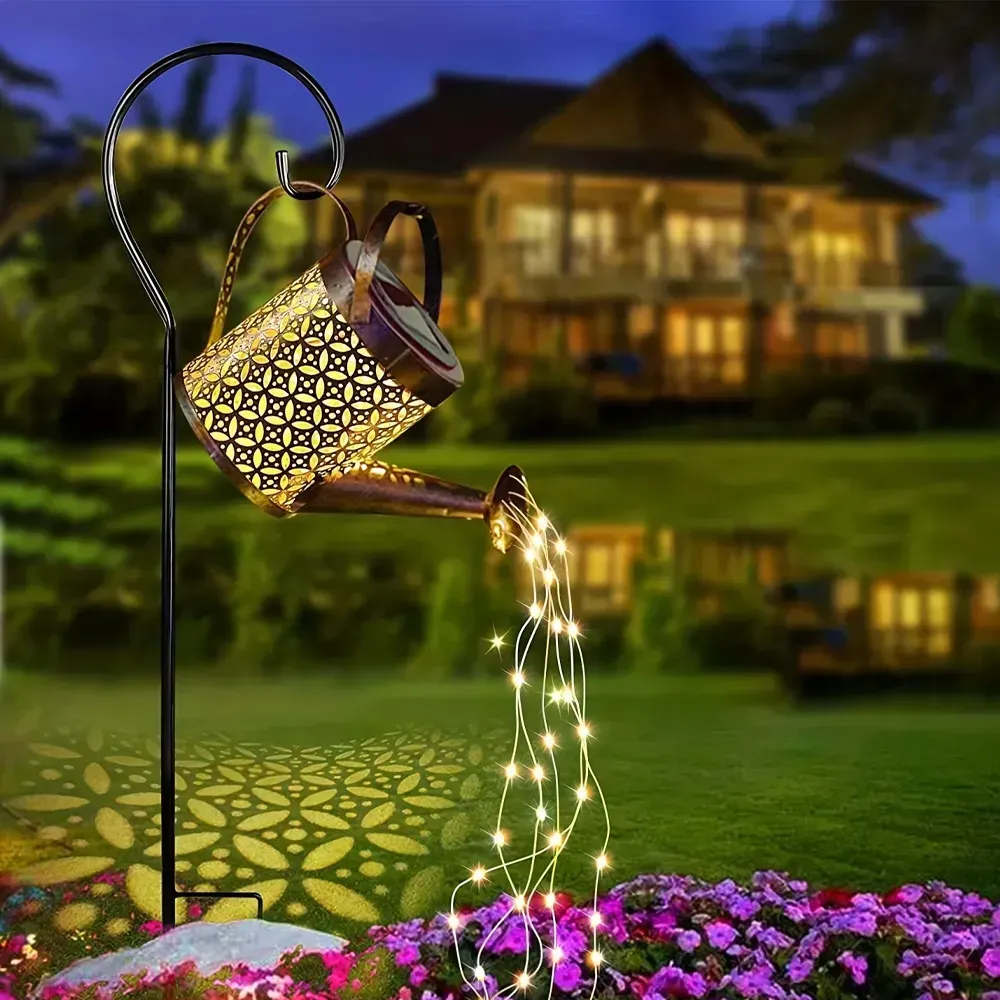 Садовий світильник на сонячній батареї "Лійка" 80см, Fairy lamp