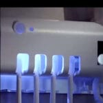 Тримач-диспенсер для зубної пасти та щіток Toothbrush sterilizer автоматичний — фото 2