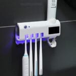 Тримач-диспенсер для зубної пасти та щіток Toothbrush sterilizer автоматичний — фото 3