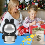 Дитяча електронна Скарбничка Сейф Космонавт із кодовим замком Little Space Rabbit Piggy Bank — фото 4