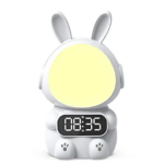 Дитячий годинник із будильником Кролик Rabbit clock with LIGHT WHITE — фото 4