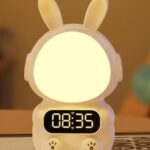 Дитячий годинник із будильником Кролик Rabbit clock with LIGHT WHITE — фото 3