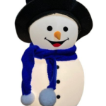 Дитячий силіконовий нічник Сніговик Snowman LJC-118 світильник акумуляторний іграшка для сну — фото 2