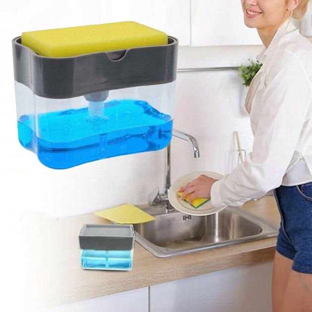 Дозатор Мила Soap Pump Sponge Caddy (0115)