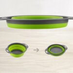 Друшляк силіконовий складаний великий + маленький Collapsible filter baskets — фото 5