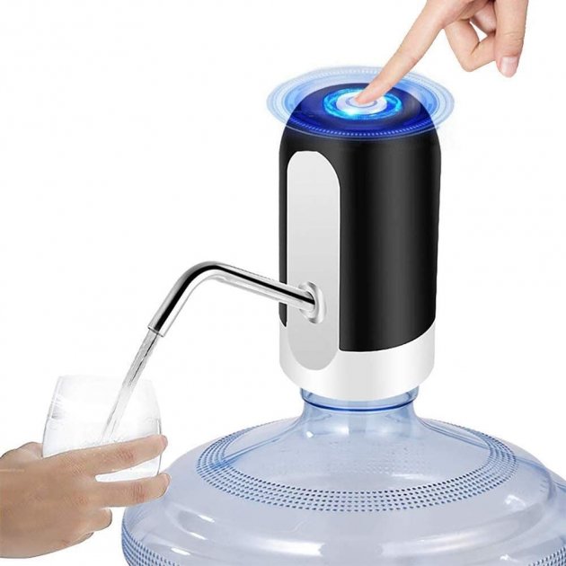 Електрична помпа для бутильованої води Automatic water dispenser з підсвічуванням на сулію 19