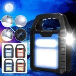 Ліхтар кемпінг переносний HB-9707A-1LED+COB+LED, power bank, Li-Ion акумулятор, сонячна — фото 4