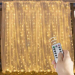 Гірлянда Водоспад USB штора 3х2м, білий теплий, 200 LED + пульт — фото 5