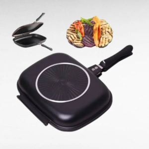 антипригарна гриль сковорода 32 см Double grill PAN GRANDBERG
