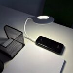 Гнучка USB лампа з голосовим керуванням із зарядкою від Power bank біла — фото 2