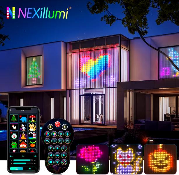 Гірлянда Штора від мережі 3х3 м 400LED RGB + пульт дистанційного керування, SF-1