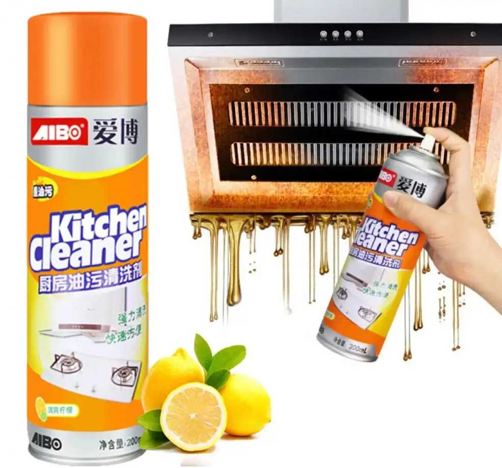 Kitchen Cleaner пінний очисник від жиру бруду давніх нашарувань для кухні ванни витяжки Кітчен