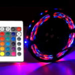 Комплект Світлодіодна стрічка багатобарвна 3528 RGB комплект 5м з пультом — фото 4